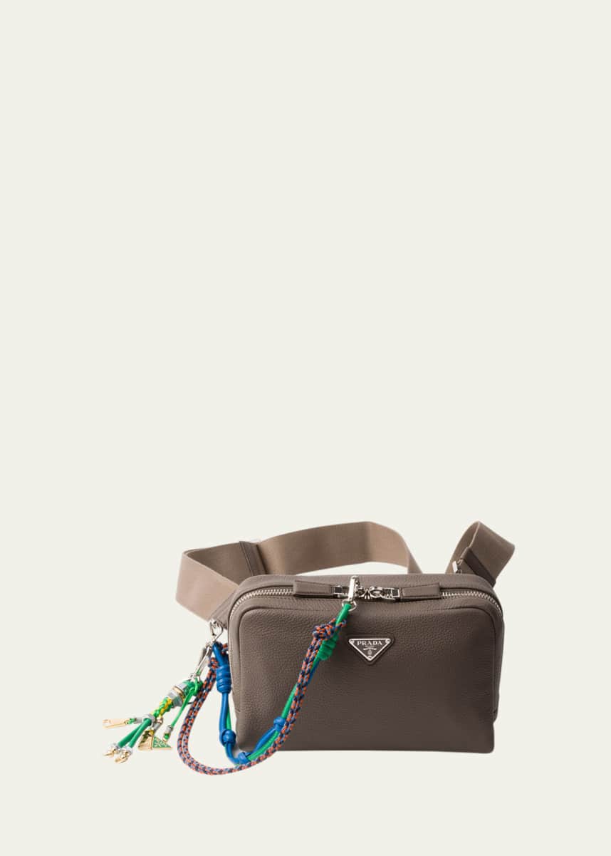 Prada Men's Vitello Daino Leather Belt Bag