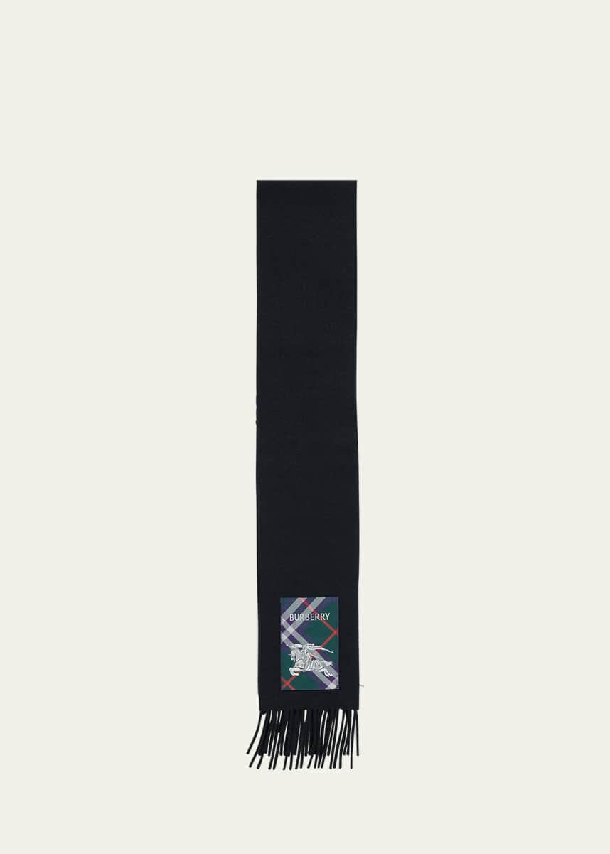 Burberry Men's Cashmere Scarf with EKD Label