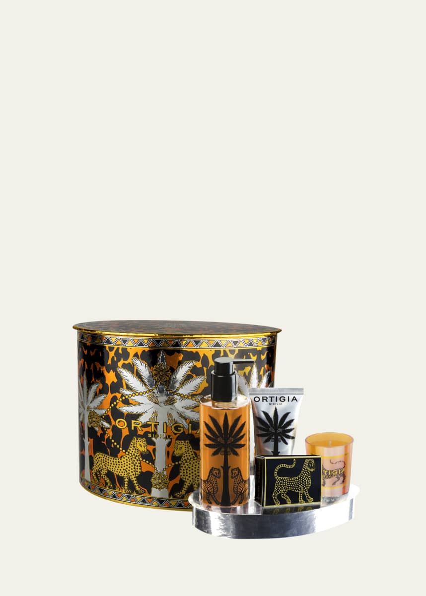 Ortigia Ambra Nera 4-Piece Oval Gift Set
