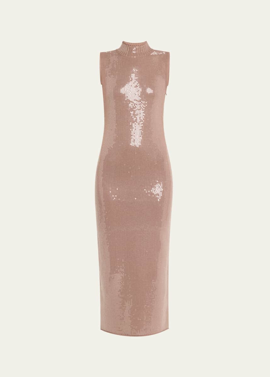 Retrofete Dove Sequined Midi Dress