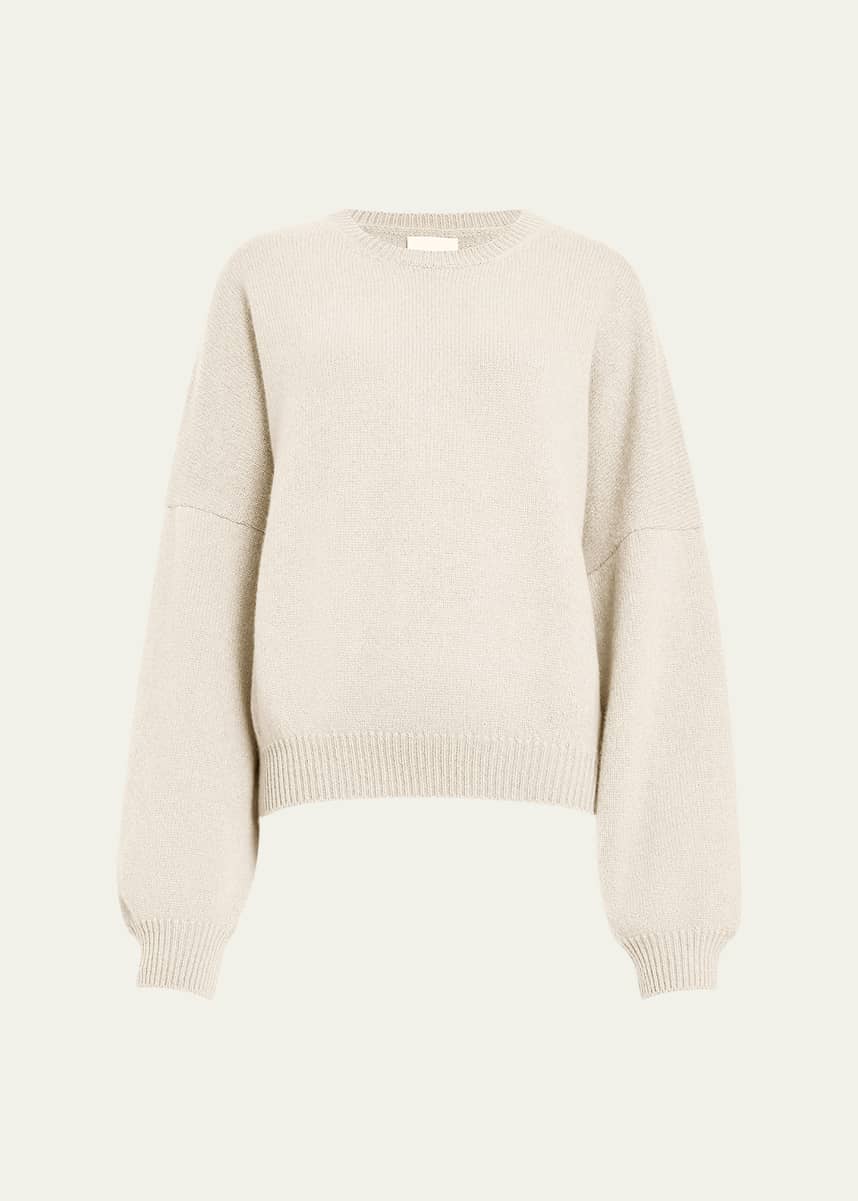 Khaite Margaux Cashmere Crewneck Sweater