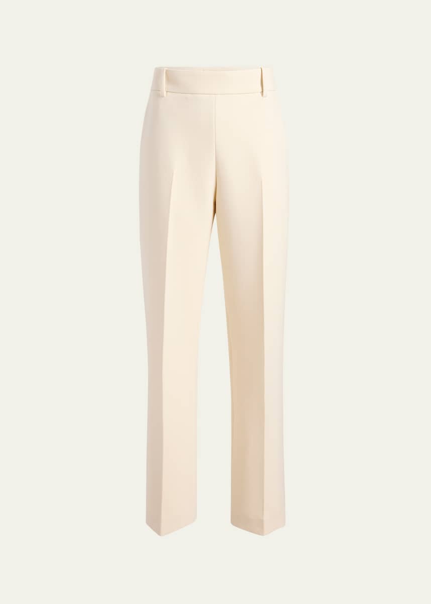 Khaite Cambie Straight-Leg Crepe Pants