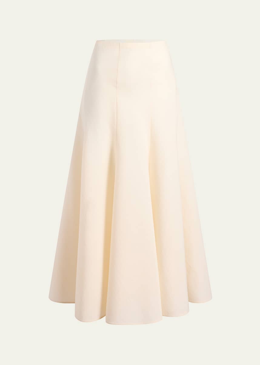 Khaite Lenno Paneled Midi Trumpet Skirt