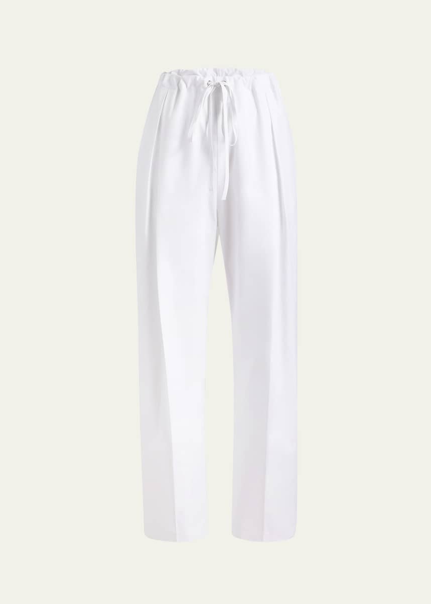 Khaite Trenton Drawstring Cotton Pants