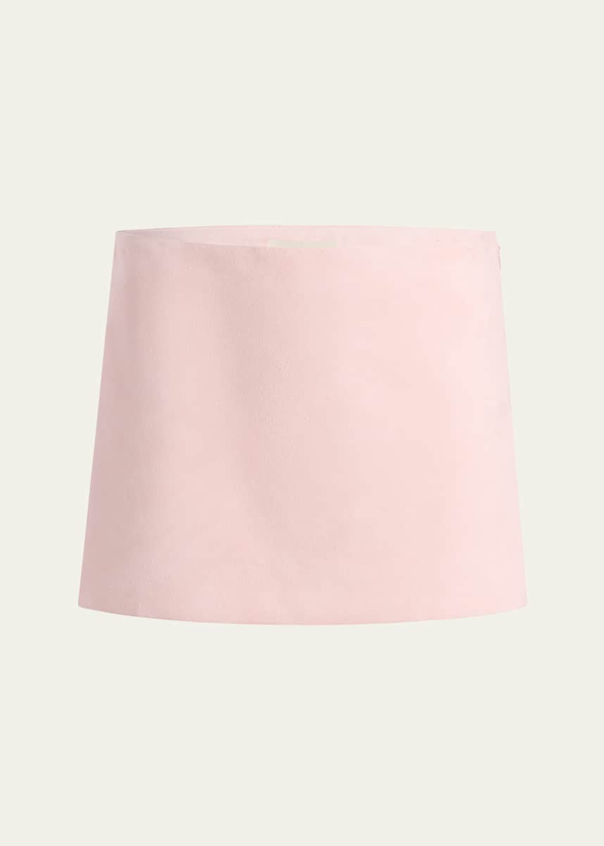 Khaite Jett Leather Mini Skirt