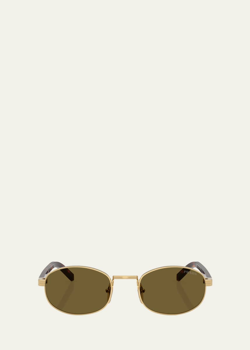 Prada PR B53S Oval Steel Sunglasses