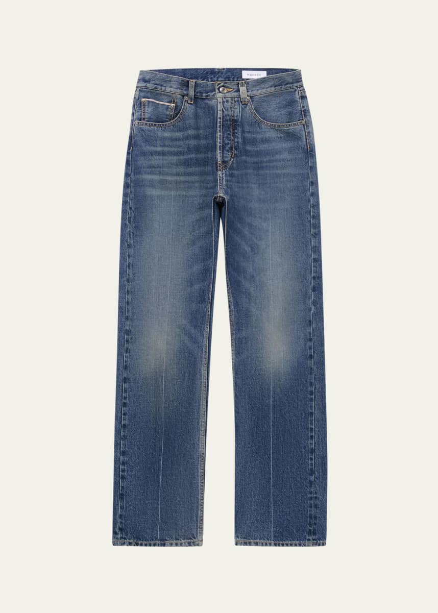 McQueen Men's Straight-Leg Jeans