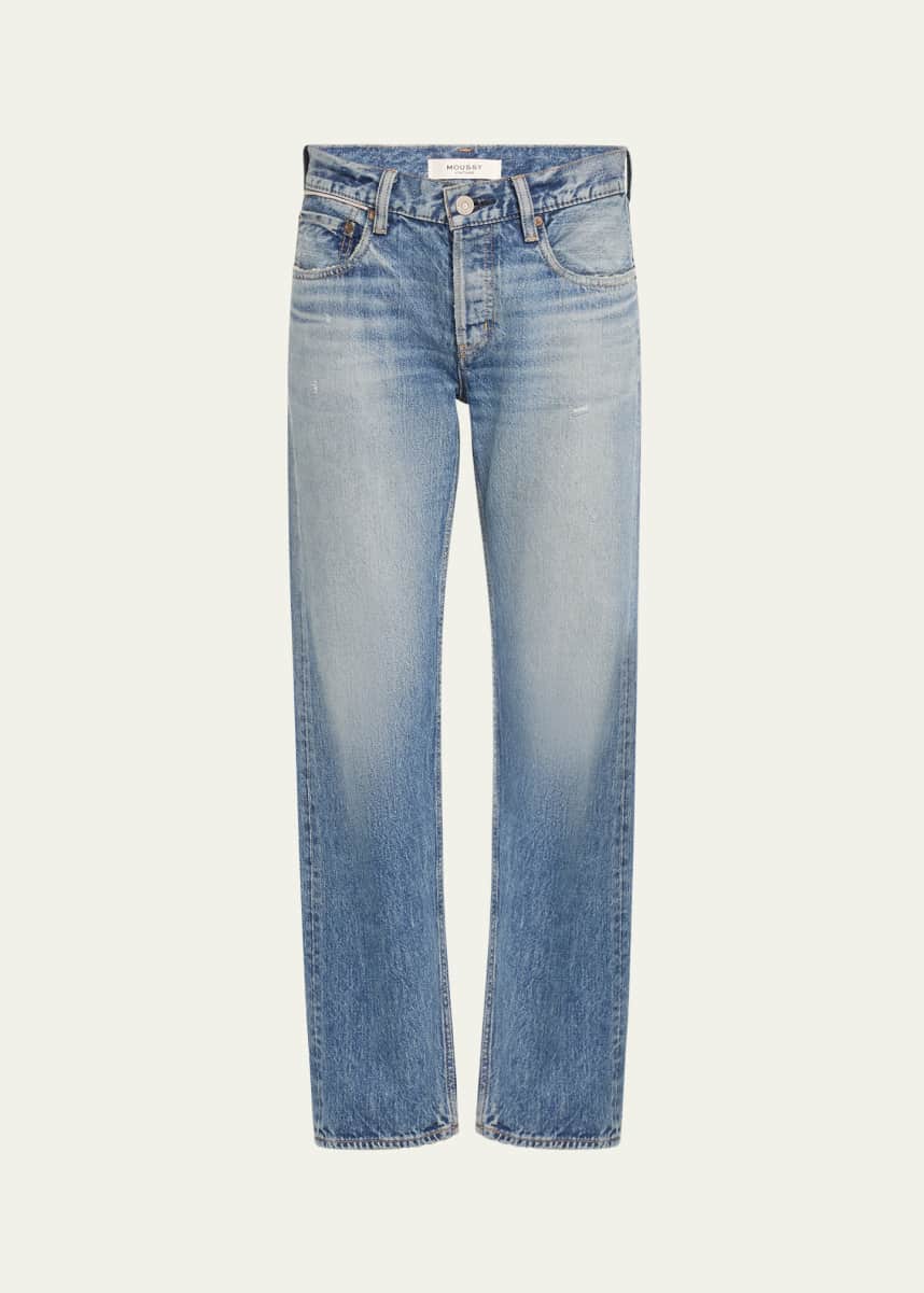 MOUSSY VINTAGE Trigg Straight Low-Rise Jeans