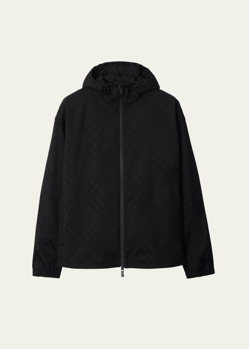 Burberry Men's EKD Tonal Check Anorak