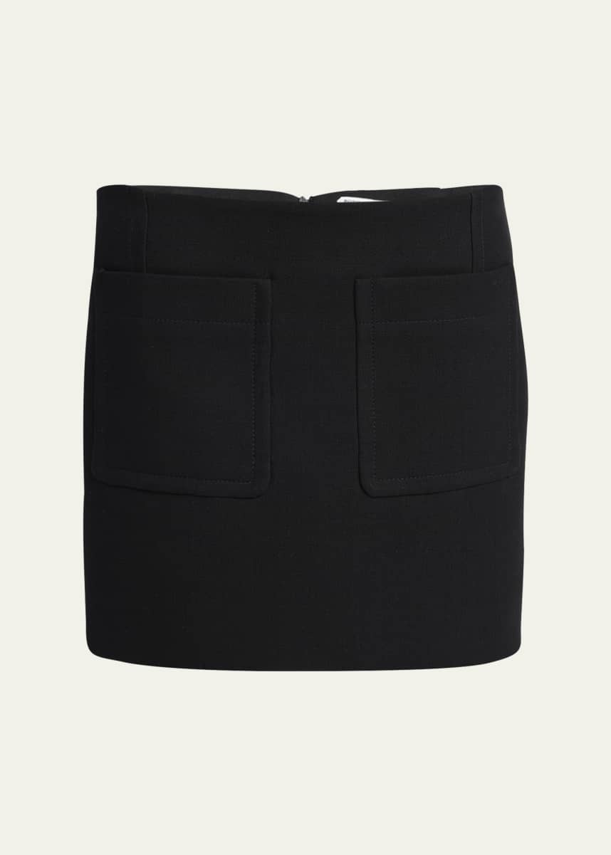 Bottega Veneta Front-Pockets Mini Pencil Skirt