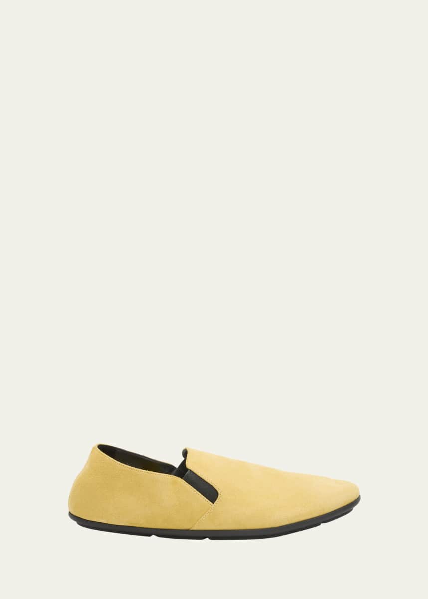 THE ROW Vincit Suede Easy Loafers