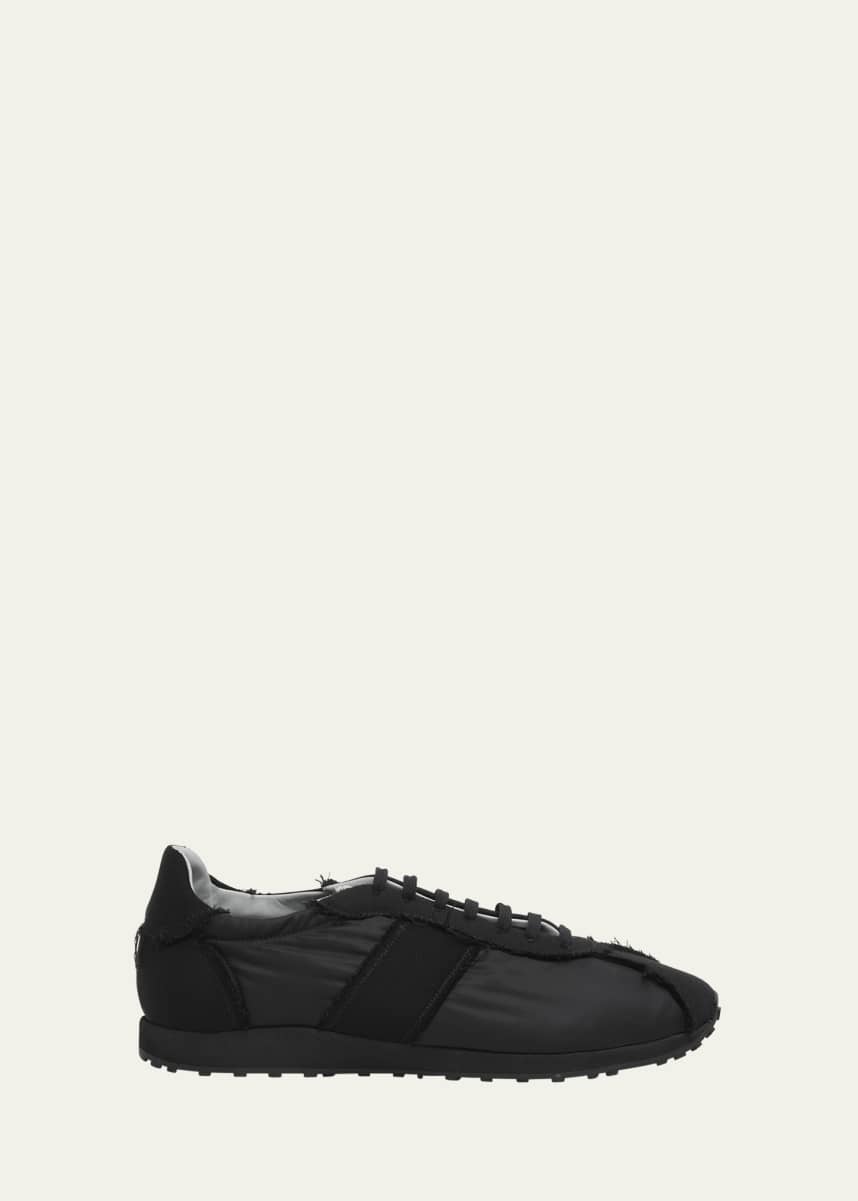 THE ROW Mica Distressed Lace-Up Sneakers
