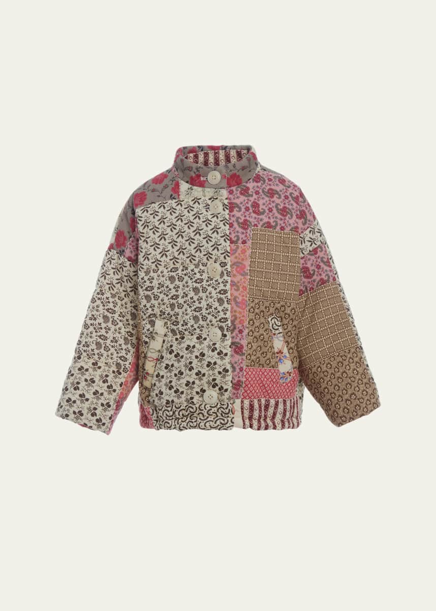 Sea Girl's Panna Patchwork Quilted Jacket, Size 2-14