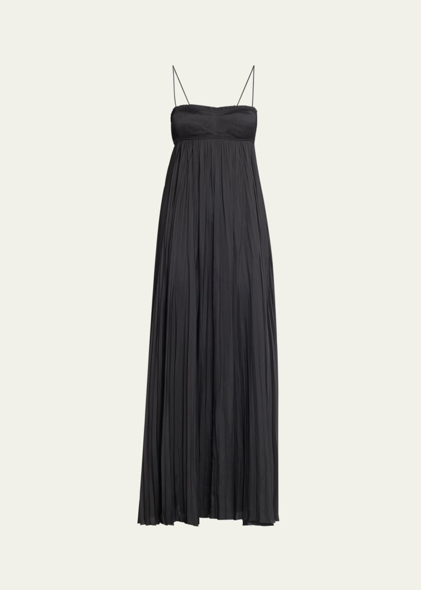 Ulla Johnson Valira Pleated Empire-Waist Gown