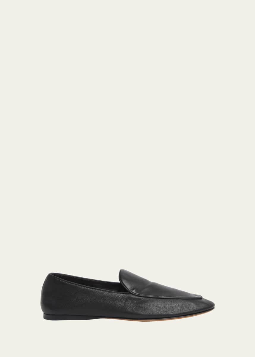 THE ROW Awar Leather Easy Loafers