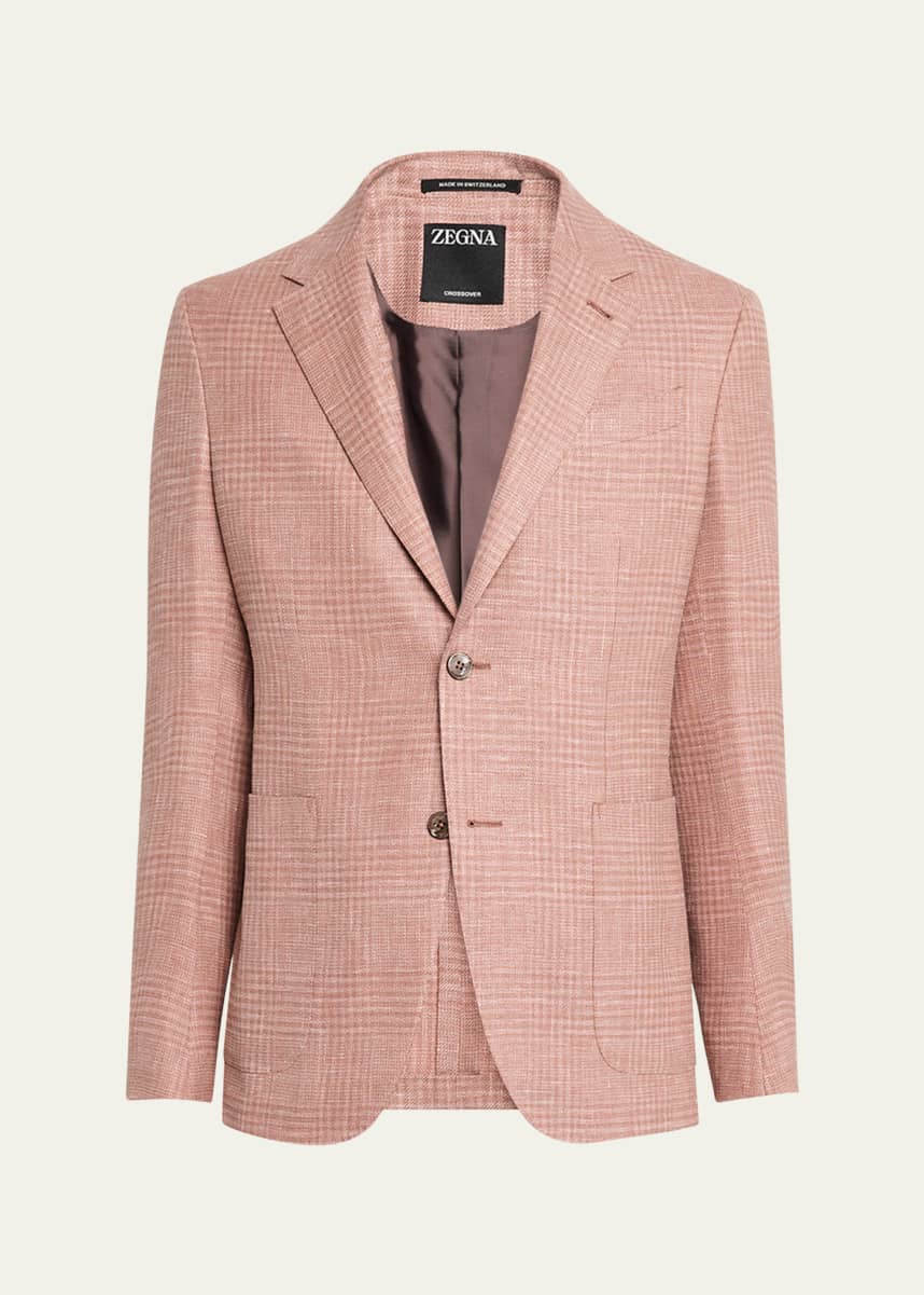 ZEGNA Men's Check Crossover Sport Coat