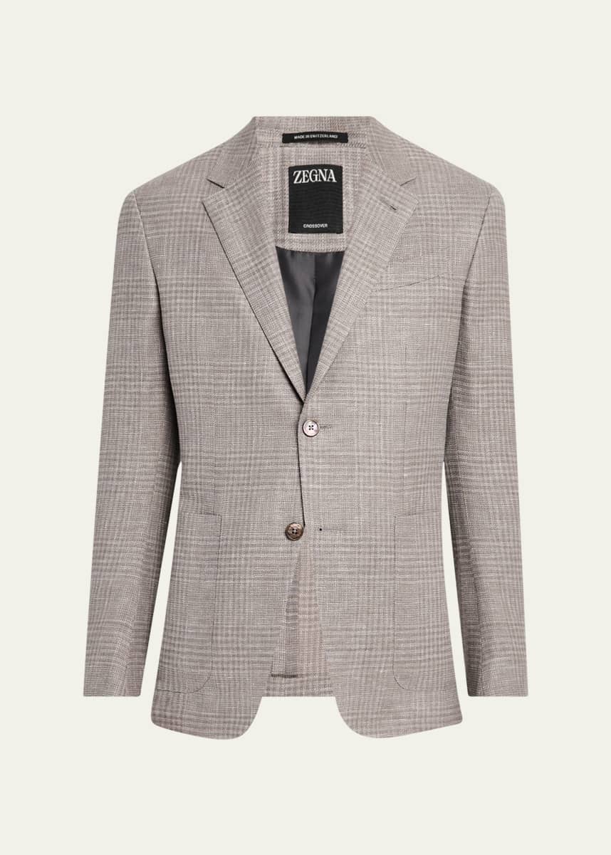 ZEGNA Men's Check Crossover Sport Coat