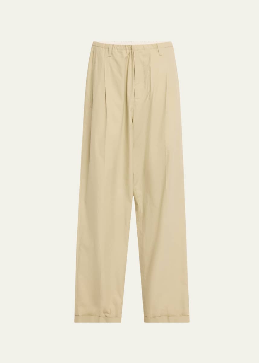 Magliano Men's Pleated Twill Drawstring Trousers