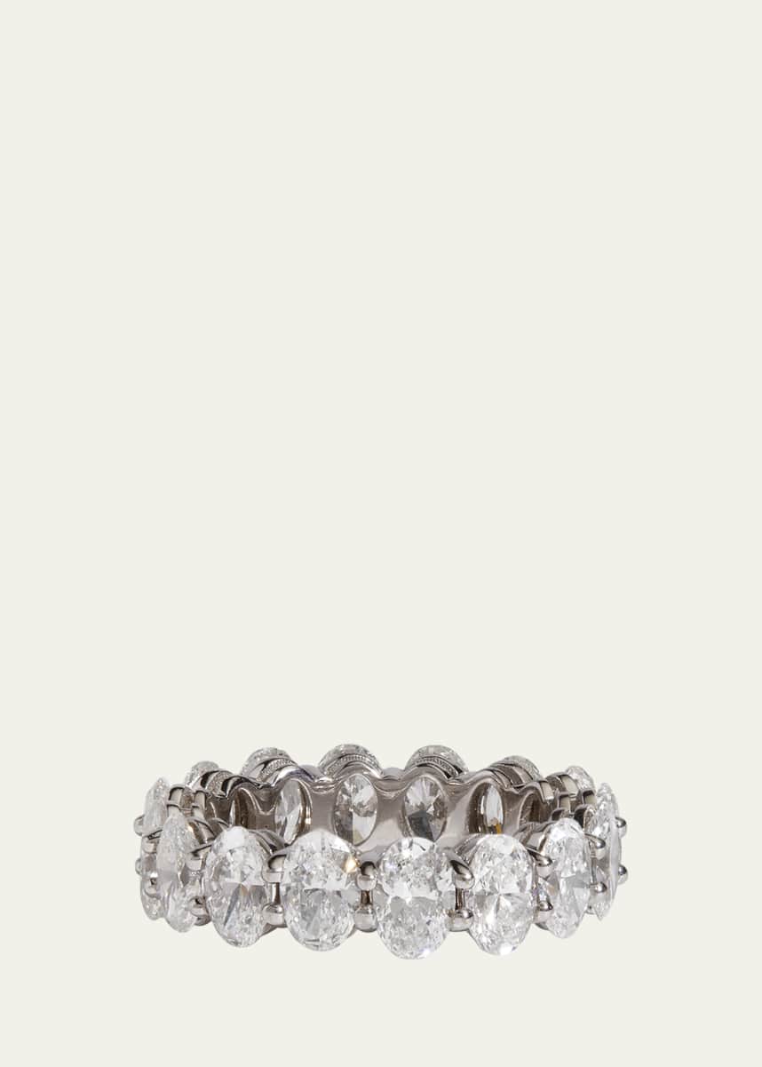 Kendall Row 14K White Gold Oval Lab Grown Diamond Eternity Band