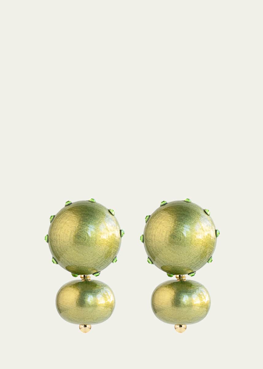 Saule Label Livia Lime Twist Earrings
