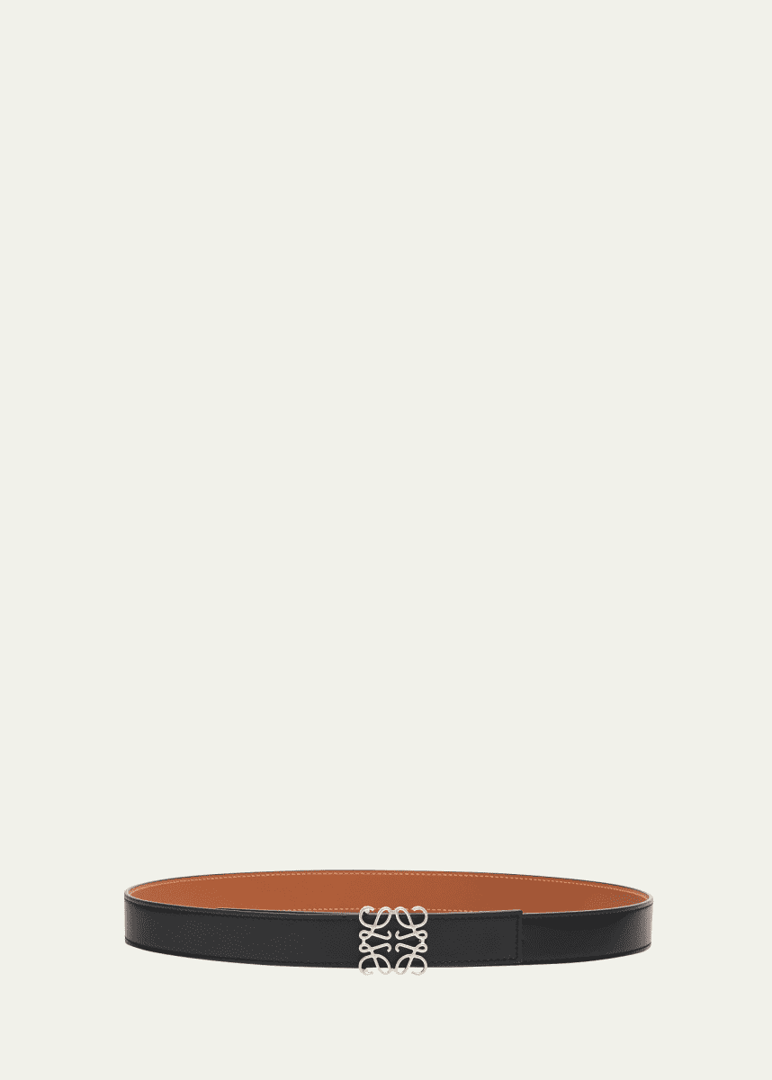Loewe Anagram Reversible Leather Belt