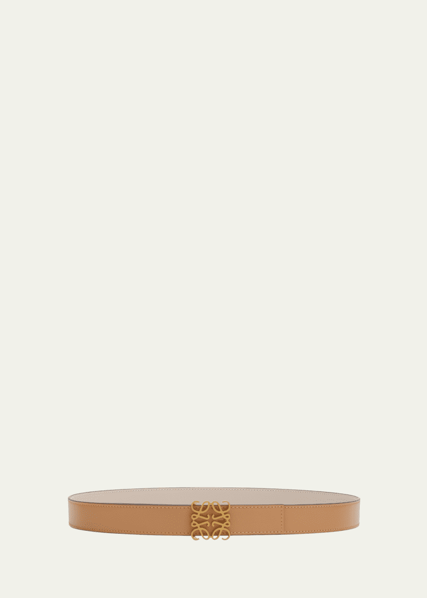 Loewe Anagram Reversible Leather Belt
