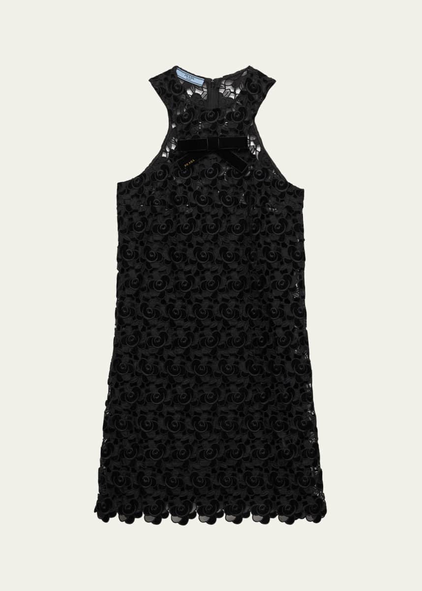 Prada Lace Scallop Mini Dress