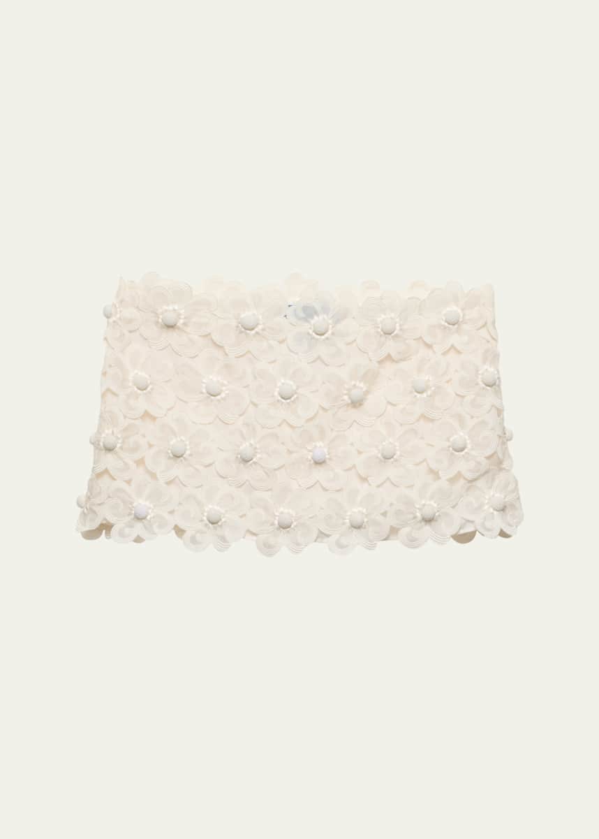 Prada Floral Lace Mini Skirt