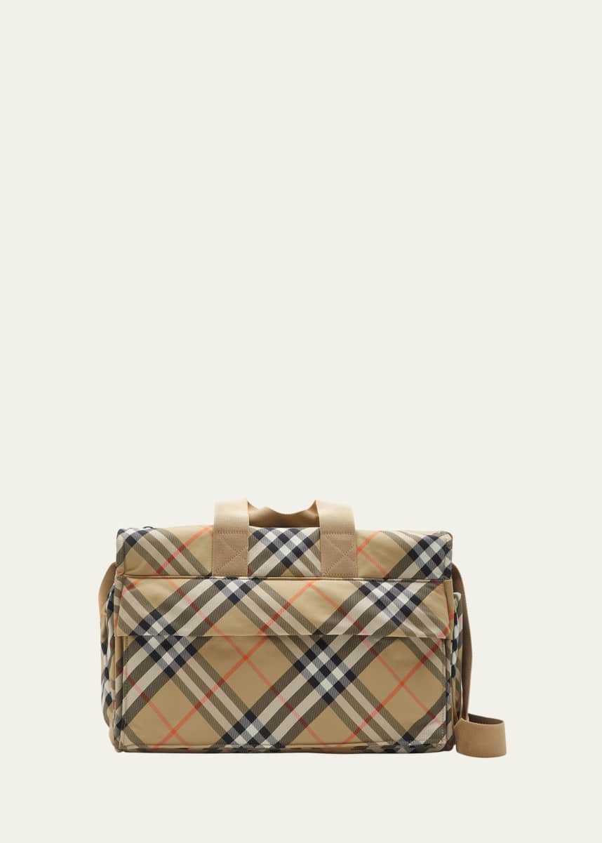Burberry Check-Print Diaper Bag