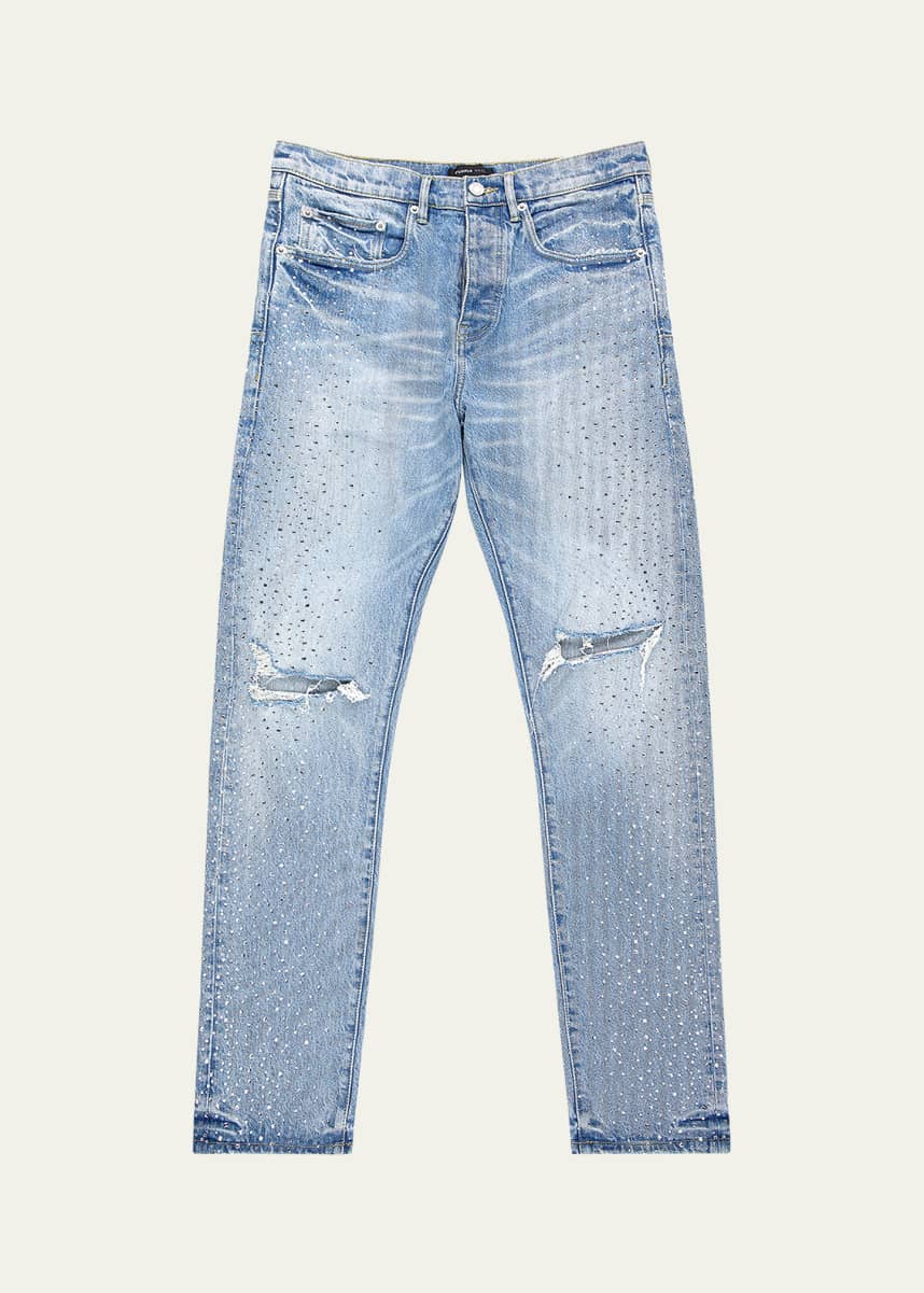 PURPLE Men's Holloway Vintage Crystal Jeans