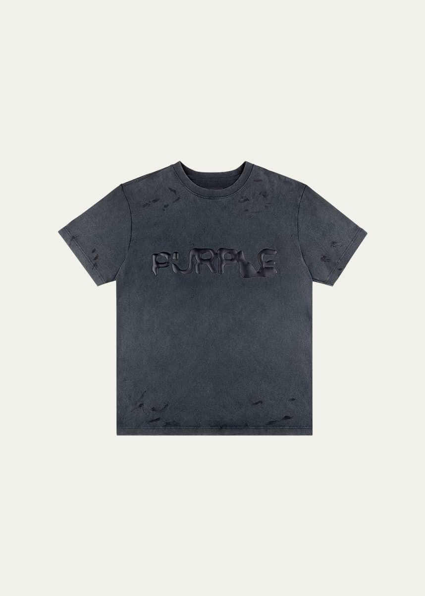 PURPLE Men's Liquid Wordmark Jersey T-Shirt