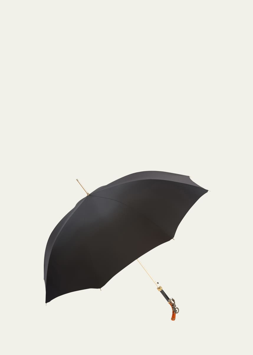 Pasotti Since 1956 Men's Scorpion Umbrella with Swarovski Crystals