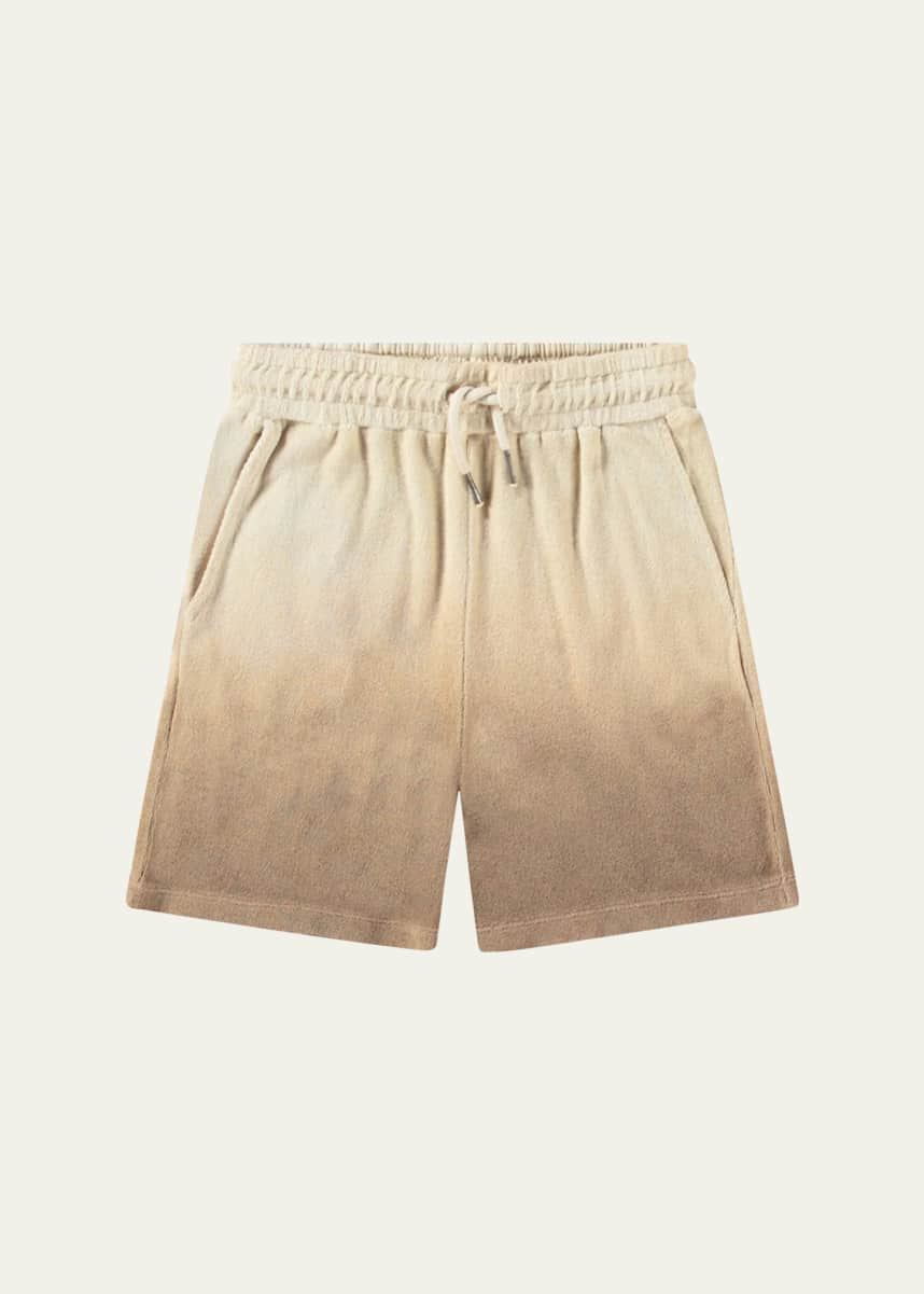 Molo Boy's Abay Ombre Cotton Drawstring Shorts, Size 3-7