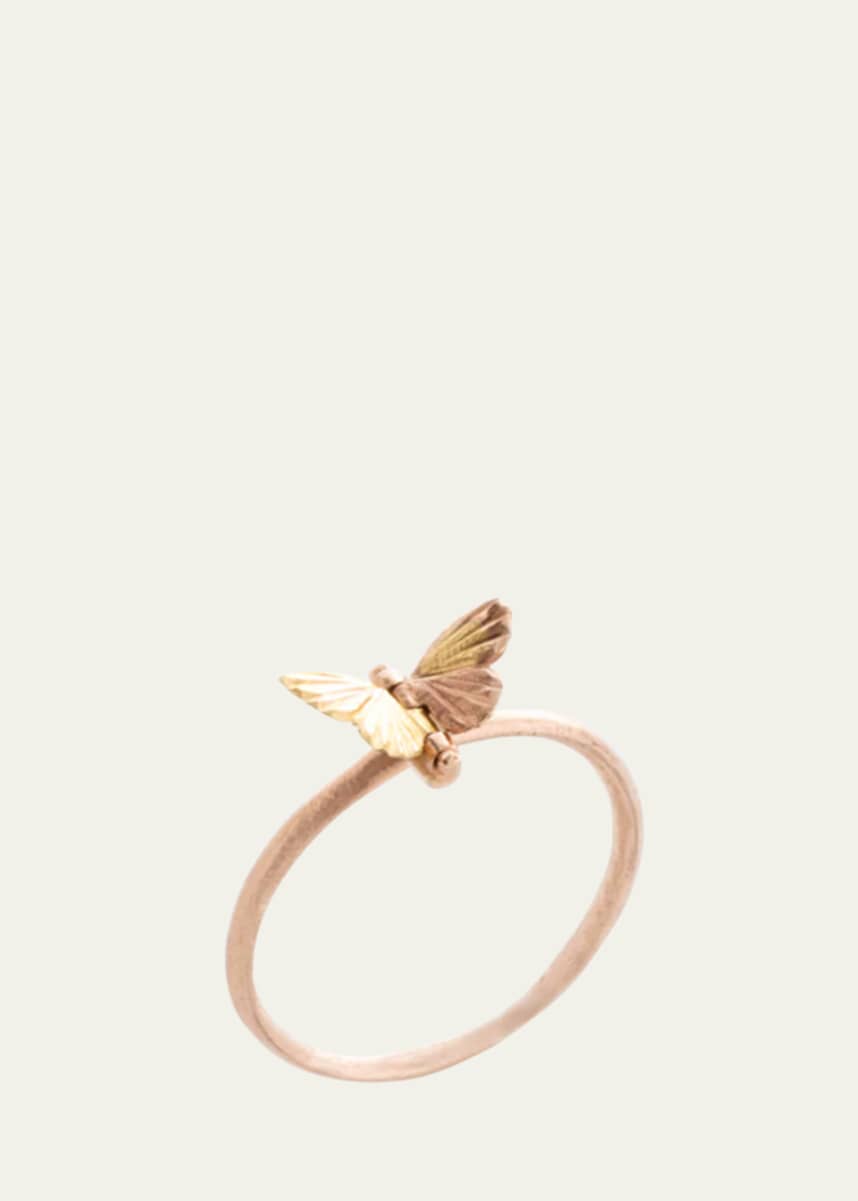 James Banks Two-Tone Tiny Baby Asterope Band Ring