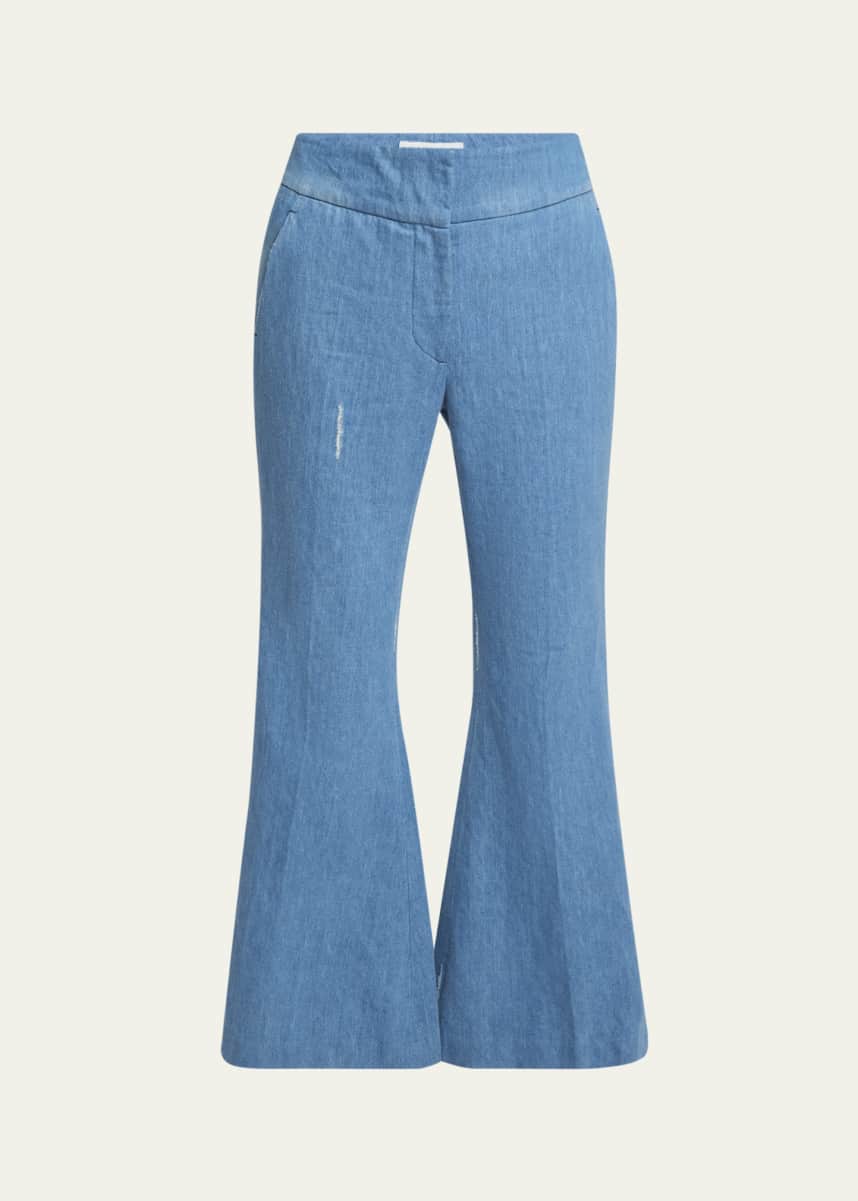 Gabriela Hearst Marsh Denim Flared Pants