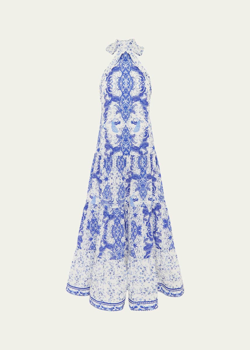 Aqua Blu Australia Evelyn Backless Halter Maxi Dress