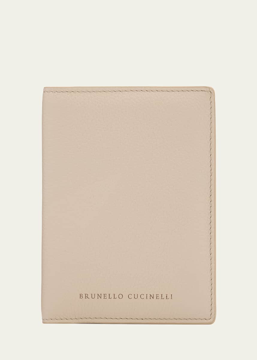 Brunello Cucinelli Flap Leather Card Holder