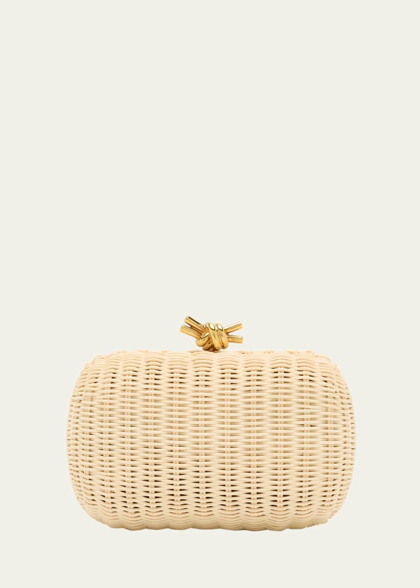 Bottega Veneta Knot Chain Rattan Crossbody Bag