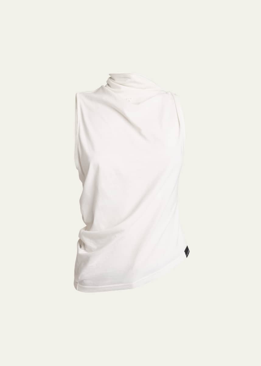 Courreges Draped Sleeveless Top