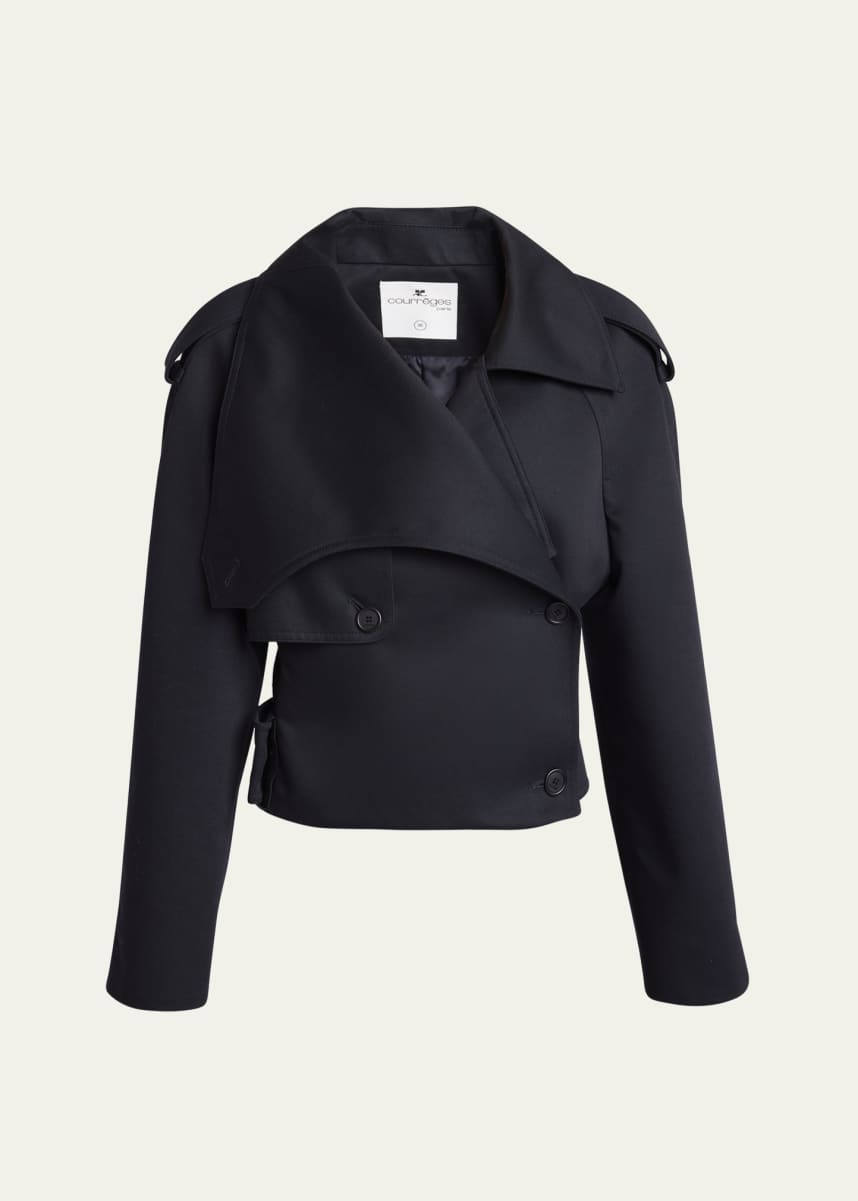Courreges Moto Viscose-Blend Jacket