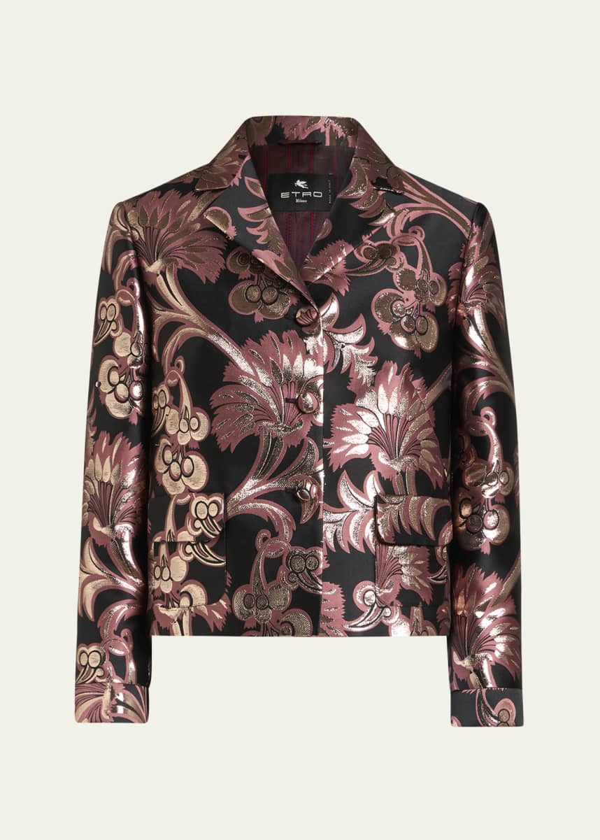Etro Jacquard Metallic Jacket