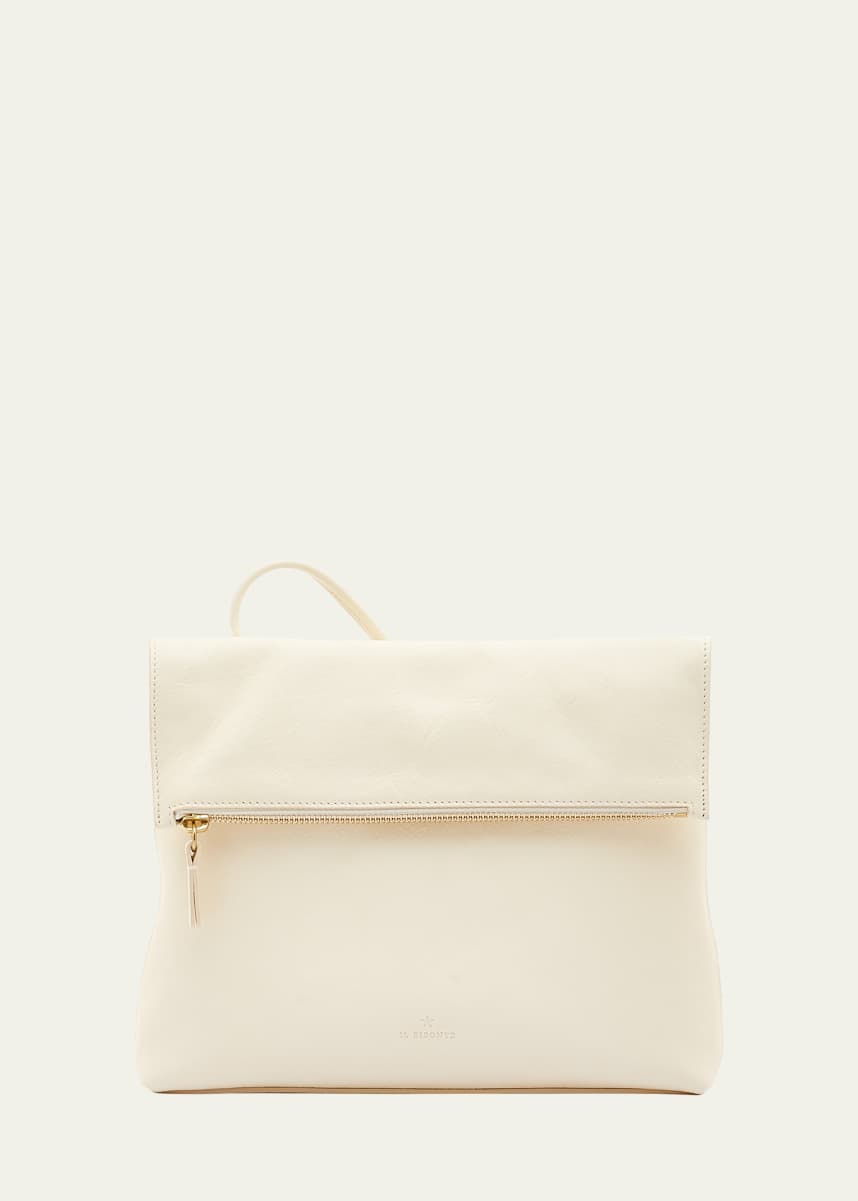 Il Bisonte Anna Fold-Over Flap Leather Crossbody Bag
