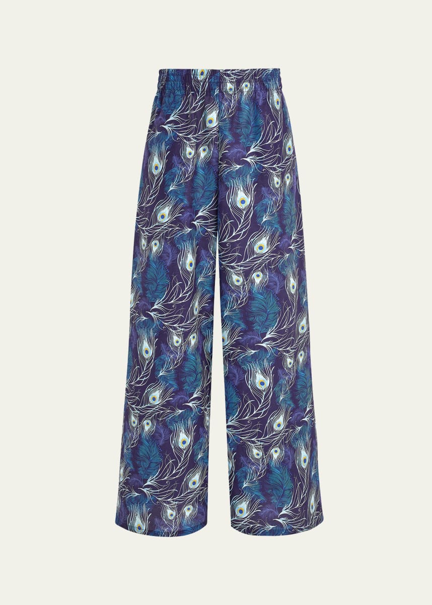 Vilebrequin Eyes of the Wind Cotton-Silk Pants