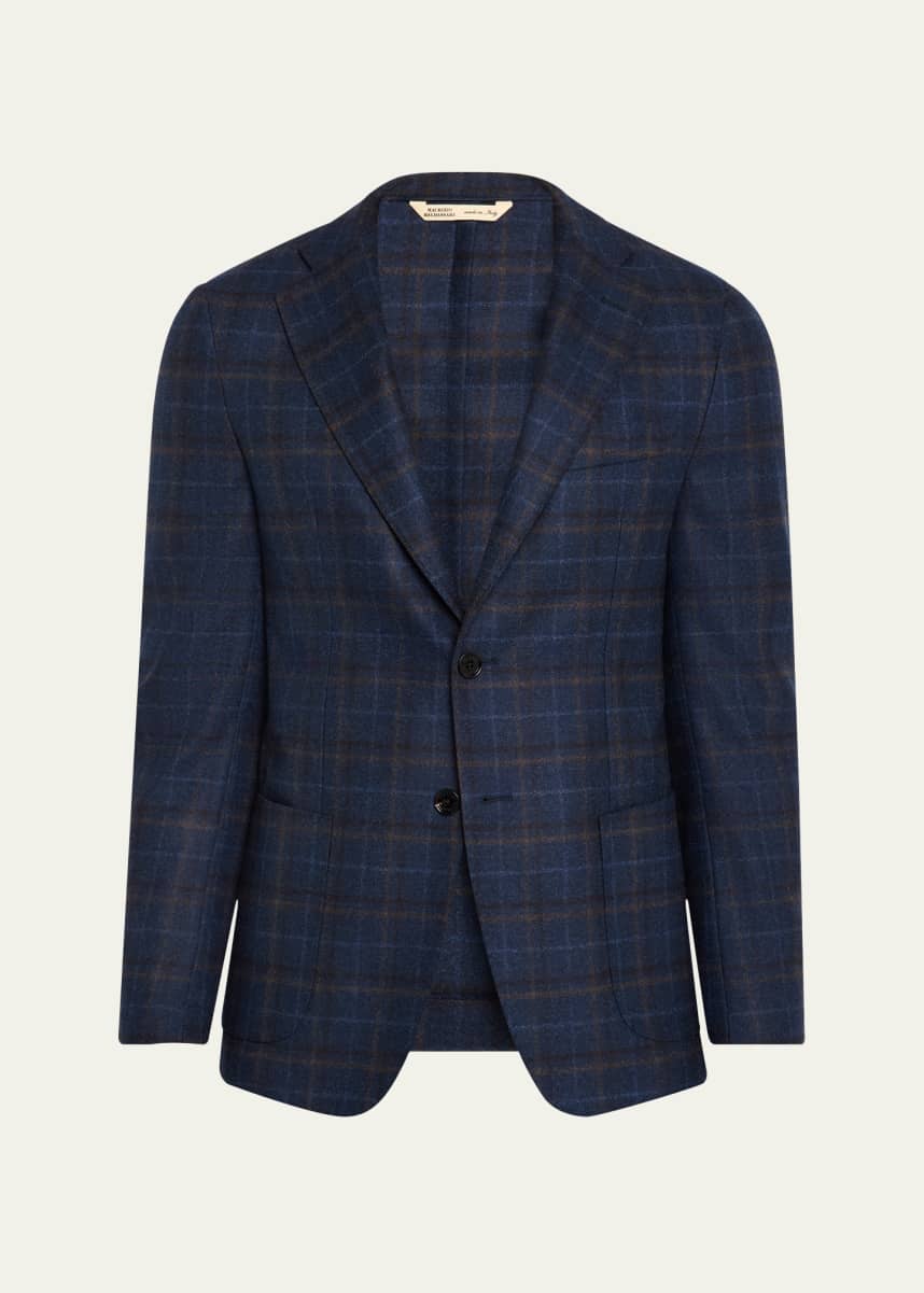 Baldassari Men's Flannel Single-Breasted Sport Coat