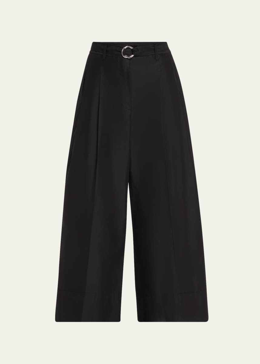 3.1 Phillip Lim Cropped Wide-Leg Pants with Belt