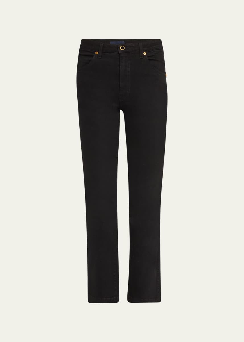Khaite Vivian Straight-Leg Ankle Jeans