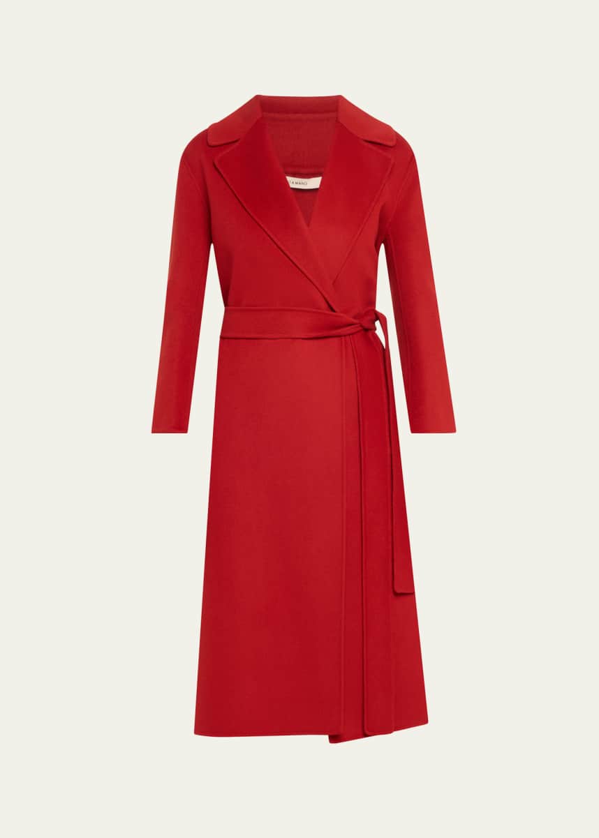 Max Mara Livia Belted Wrap Wool Coat