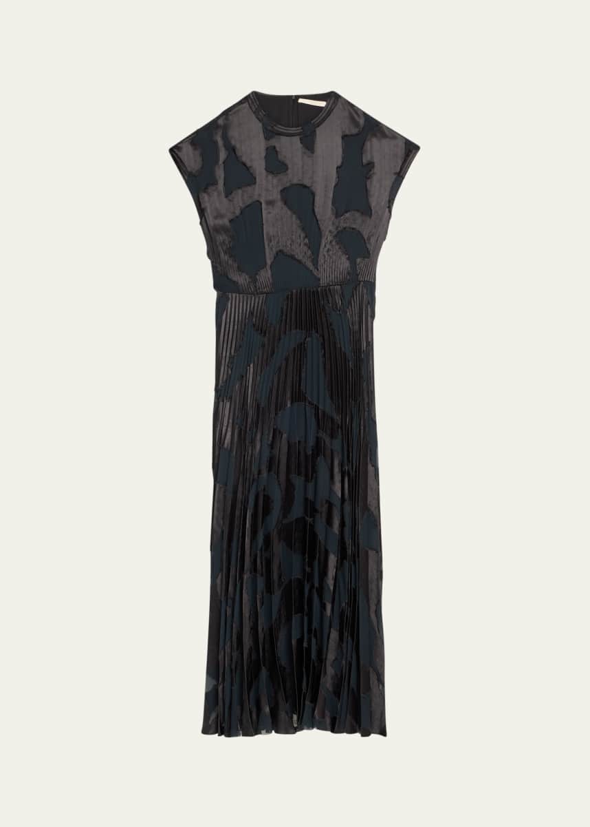 Jason Wu Collection Abstract Fil Couple Fit-Flare Midi Dress
