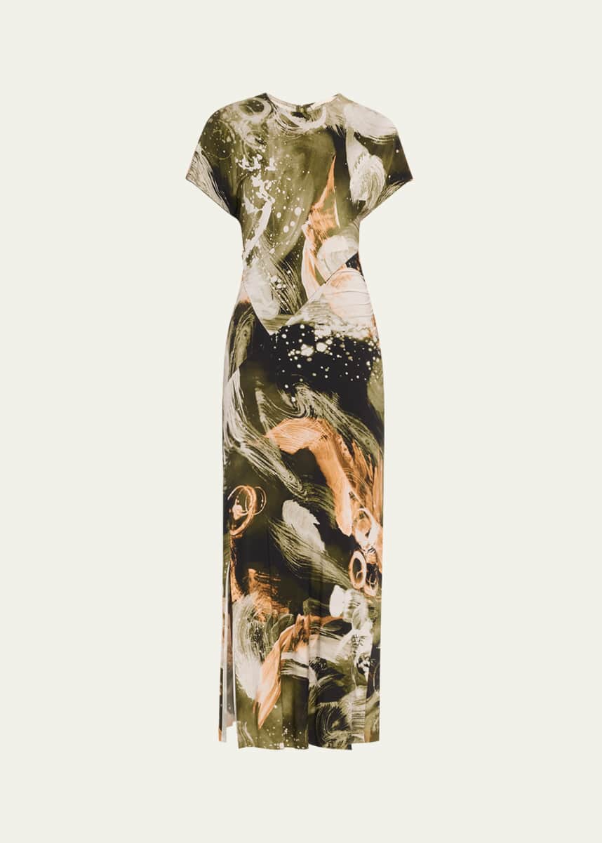 Jason Wu Collection Brushstroke Print Jersey Dress