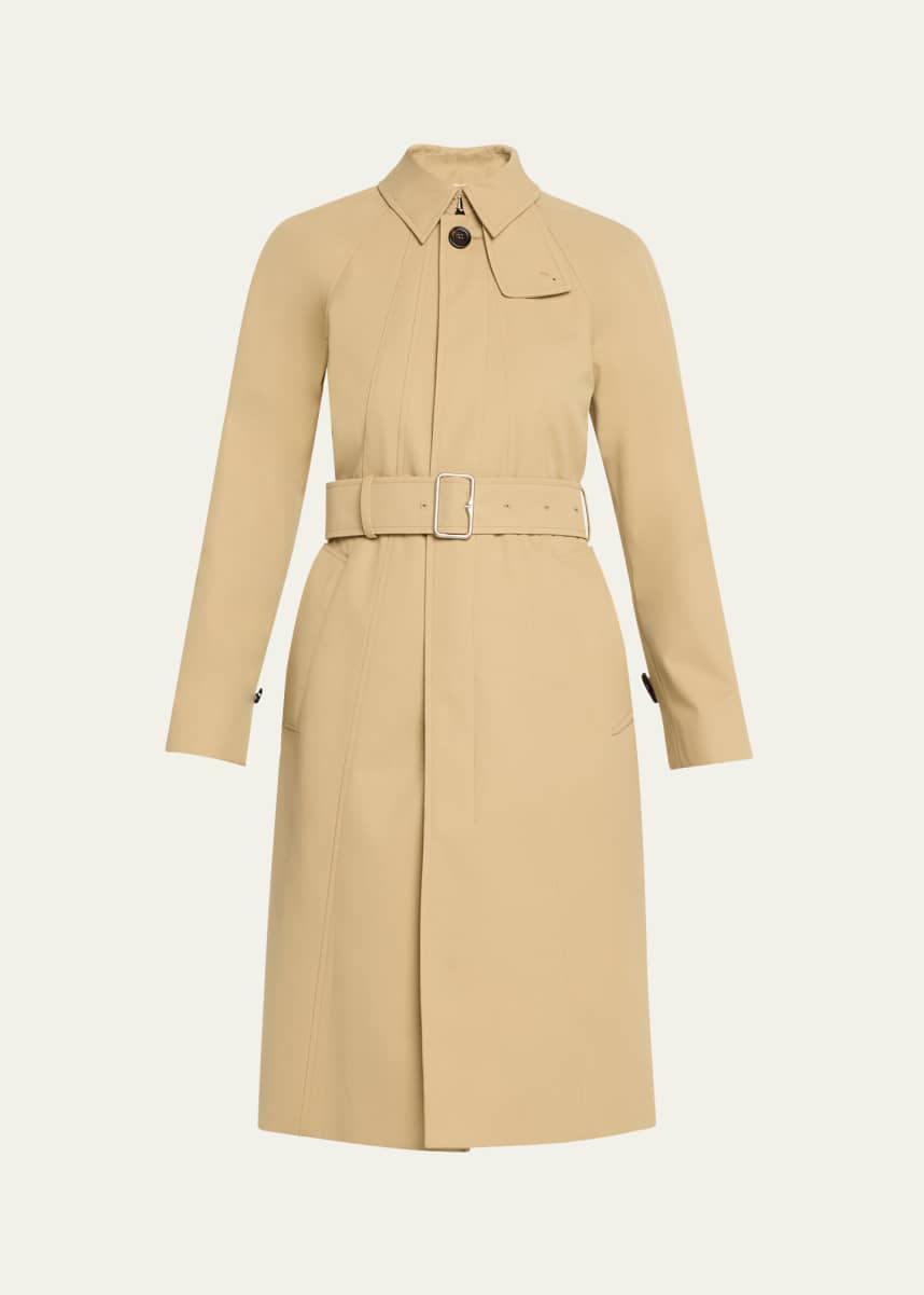Burberry Feminine Belted Car Coat